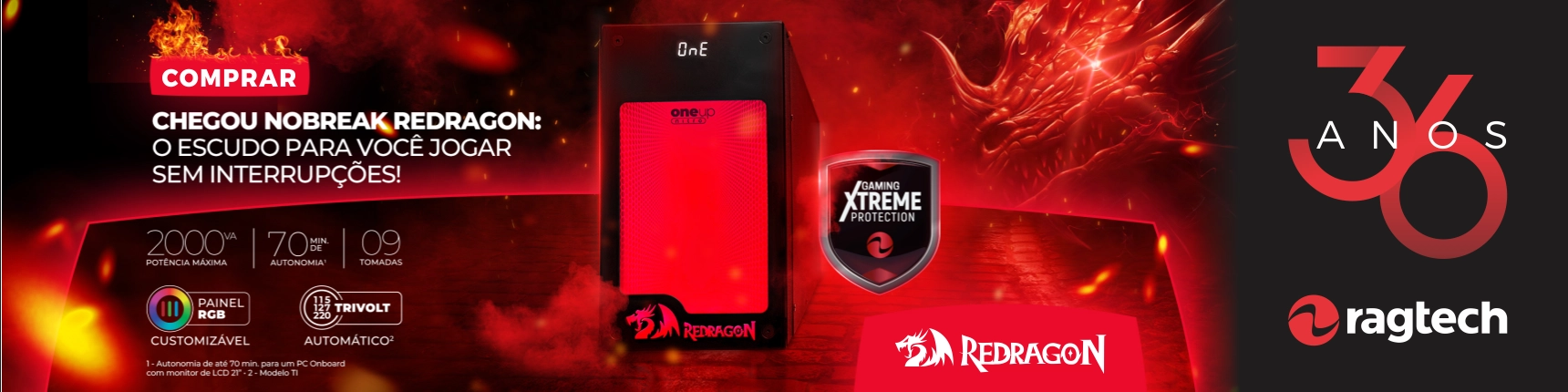 Banner Home - Redragon  - Nobreak