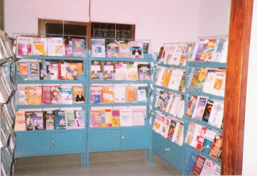 estante de livros