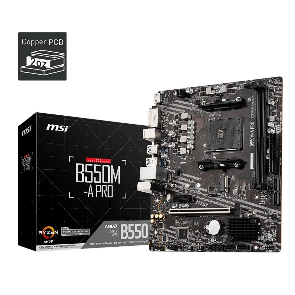 Placa-Mãe AM4 MSI B550M A PRO | Miranda - Tecnologia para Pessoas